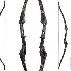Arc recurve chasse T/D Sanlida Osprey 58 pouces 30 lbs Noir RH 58"