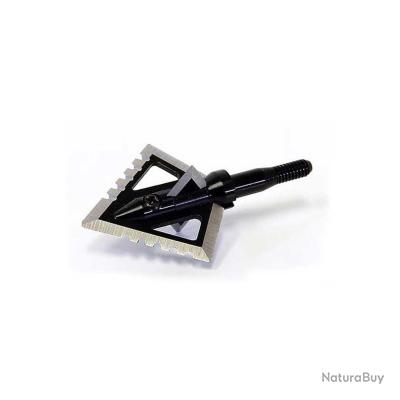 Pointes De Chasse Black Y-Fighter - Lot De 3 - 6 Lames, 100 Grains - Pour Arc Classique Et Compound