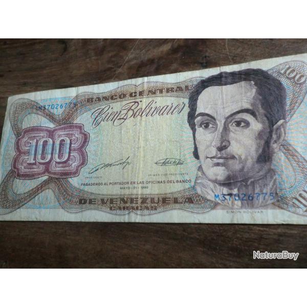 billet venezuela 100 bolivares   / M37026775