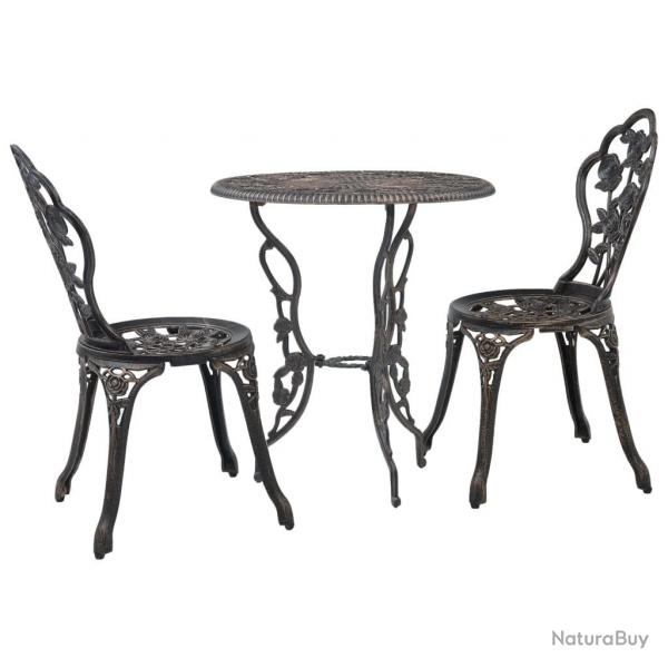 Salon de bistro 3 pcs Aluminium coul alsavelo
