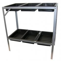 Table de rempotage 77 x 40 x 77 cm Acier galvanisé alsavelo