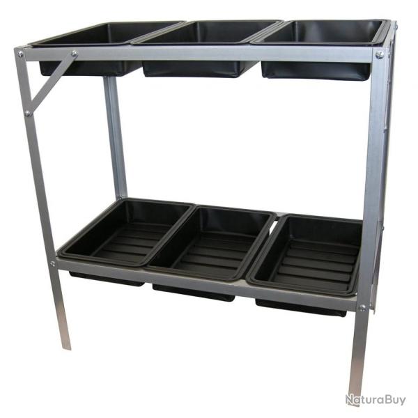 Table de rempotage 77 x 40 x 77 cm Acier galvanis alsavelo