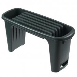 Tabouret de jardinage 2-en-1 65,5 x 25 x 34 cm Vert alsavelo