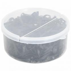 Bandes tressées pour chevaux 500 pcs silicone noir alsavelo