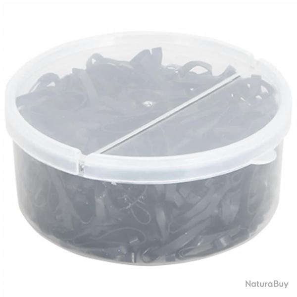 Bandes tresses pour chevaux 500 pcs silicone noir alsavelo