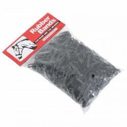 Bandes tressées pour chevaux 500 pcs silicone noir alsavelo