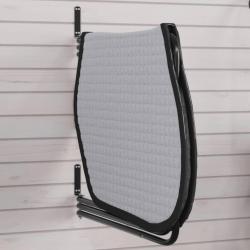 Support de tapis de selle 3 bras noir fer alsavelo