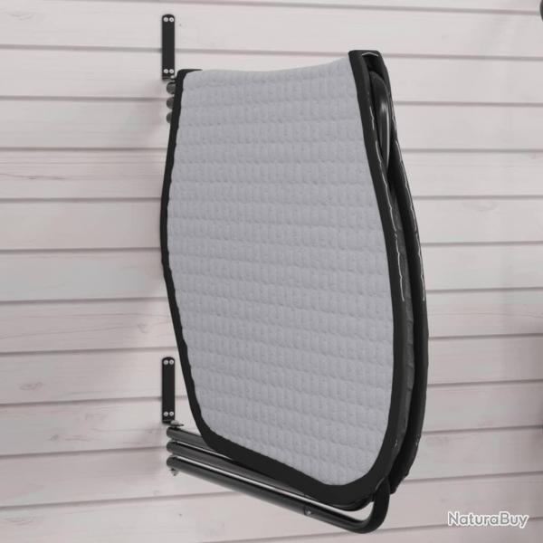Support de tapis de selle 3 bras noir fer alsavelo