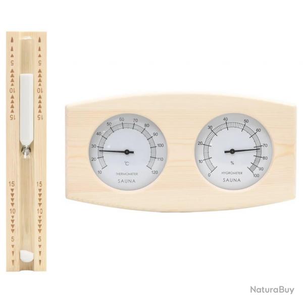 Ensemble 2 en 1 hydrothermographe et minuterie  sable de sauna alsavelo