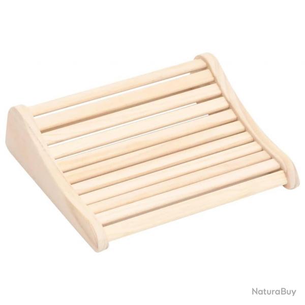 Appui-tte de sauna Bois massif de pin alsavelo