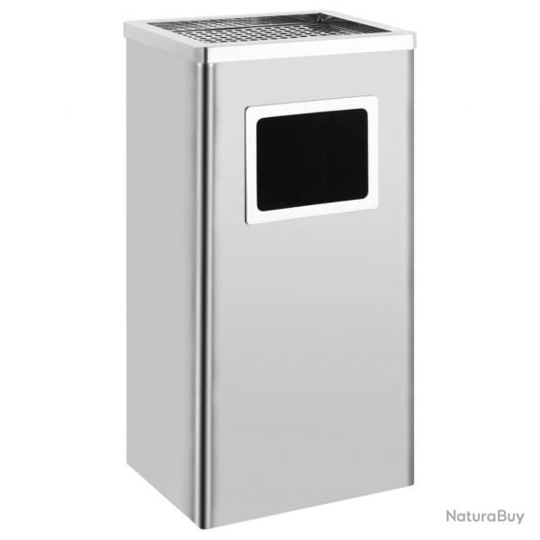 Poubelle  cendrier d'htel 45 L Acier inoxydable alsavelo