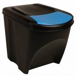 Poubelles empilables 3 pcs Anthracite 75 L alsavelo