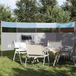 Brise-vent de camping bleu 366x152x152 cm imperméable alsavelo