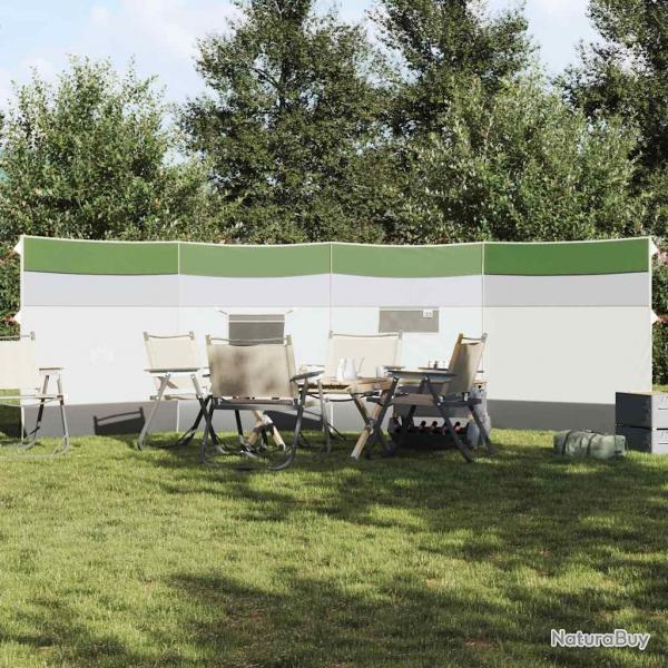 Brise-vent de camping vert 510x153 cm impermable alsavelo