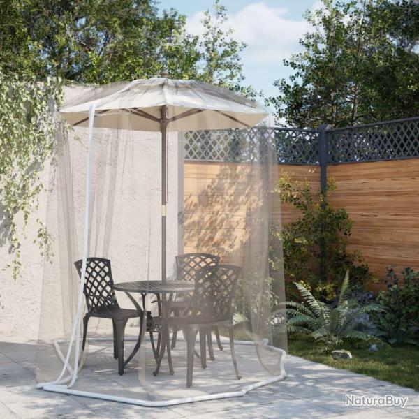 Moustiquaire pour parasol 220 maille blanc ?330x250 cm alsavelo