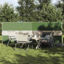 Brise-vent de camping vert 344x120 cm imperméable alsavelo