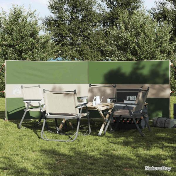 Brise-vent de camping vert 344x120 cm impermable alsavelo