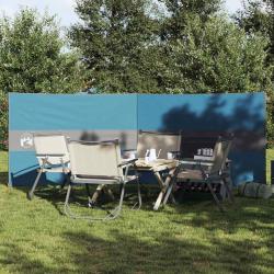 Brise-vent de camping bleu 344x120 cm imperméable alsavelo