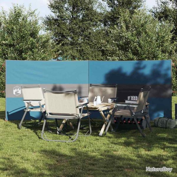 Brise-vent de camping bleu 344x120 cm impermable alsavelo