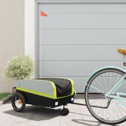 Remorque de vélo noir et vert 30 kg fer alsavelo