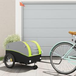 Remorque de vélo noir et vert 45 kg fer alsavelo