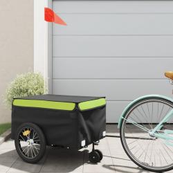Remorque de vélo noir et vert 45 kg fer alsavelo