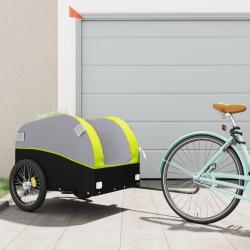 Remorque de vélo noir et vert 45 kg fer alsavelo