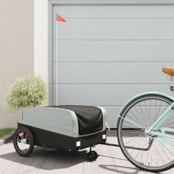 Remorque de vélo noir et gris 45 kg fer alsavelo