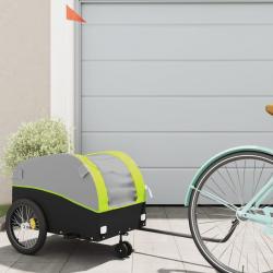 Remorque de vélo noir et vert 30 kg fer alsavelo