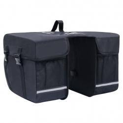 Sac de vélo double pour porte-bagages étanche 35 L Noir alsavelo