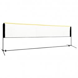 Filet de badminton réglable 500x103x94-158 cm Métal alsavelo