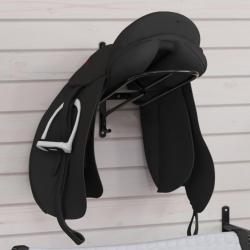 Porte-selle mural noir fer alsavelo