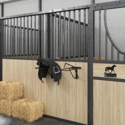 Porte-selle pliable mural noir fer alsavelo
