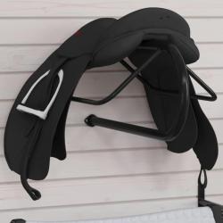Porte-selle mural noir fer alsavelo