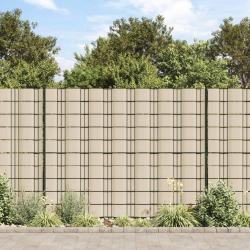 Écran d'intimité de jardin PVC 70x0,19 m Crème alsavelo
