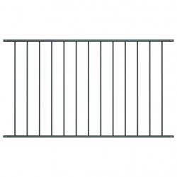 Panneau de clôture Acier enduit de poudre 1,7x1 m Anthracite alsavelo