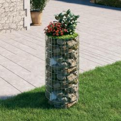 Poteau à gabion circulaire Acier galvanisé Ø50x100 cm alsavelo