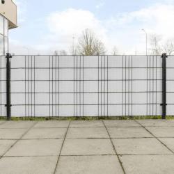 Paravents de balcon 5 pcs blanc 255x19 cm résine tressée alsavelo