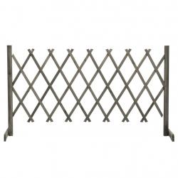 Clôture en treillis de jardin Gris 150x80 cm Bois de sapin alsavelo