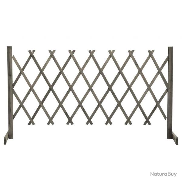 Clture en treillis de jardin Gris 150x80 cm Bois de sapin alsavelo