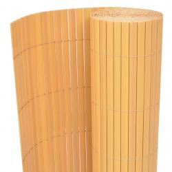 Clôture de jardin Double face PVC 90 x 300 cm Jaune alsavelo