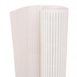 Clôture de jardin Double face 90 x 300 cm Blanc alsavelo