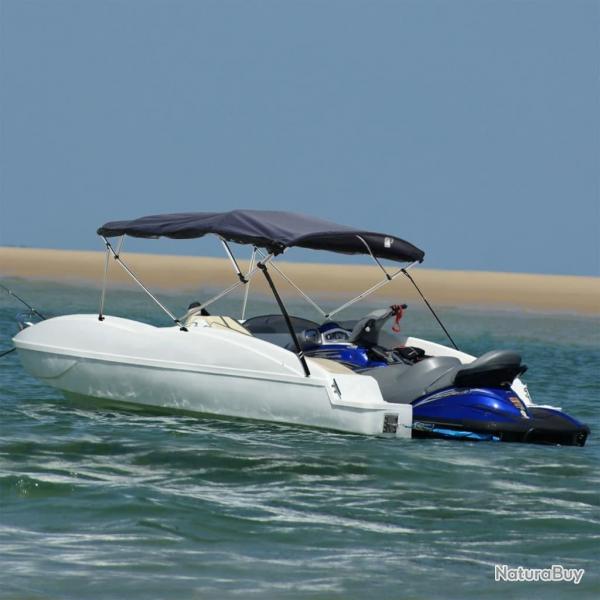 Toit bimini  4 arceaux parois en maille 243x(185-198)x137 cm alsavelo