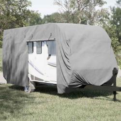 Housse de caravane gris 670x250x220 cm tissu non tissé alsavelo