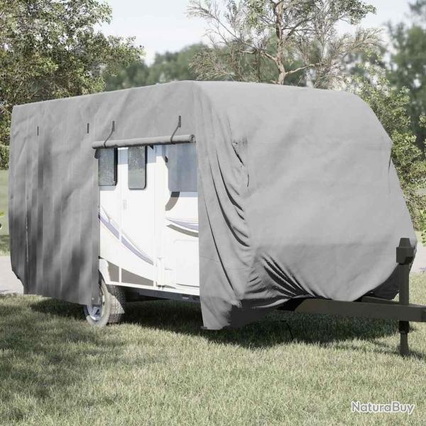 Housse de caravane gris 670x250x220 cm tissu non tiss alsavelo