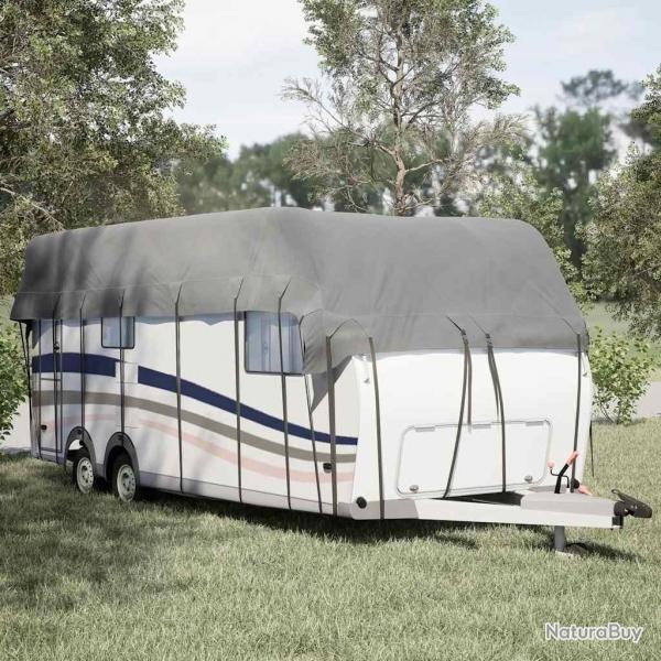 Housse de toit de caravane gris 700x300 cm tissu non tiss alsavelo