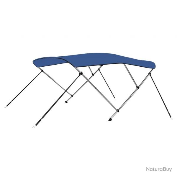 Auvent bimini  3 arceaux Bleu 183x160x137 cm alsavelo