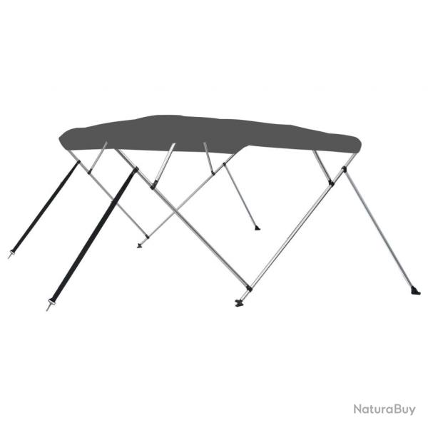 Auvent bimini  4 arceaux Anthracite 243x196x137 cm alsavelo