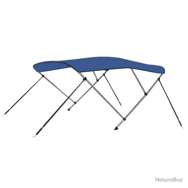 Auvent bimini  3 arceaux Bleu 183x196x137 cm alsavelo