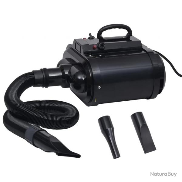 Sche-poils  double moteur pour animaux de compagnie Noir alsavelo